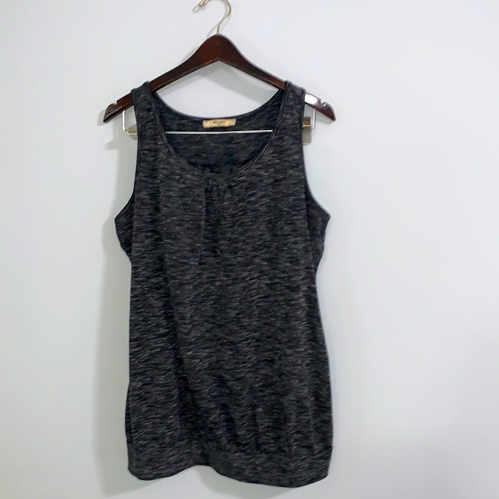 Miusey 2XL grey tank top comfy fit stretch tuck in active gym wear